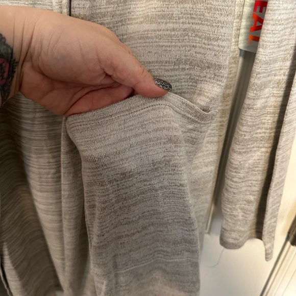 Women's 32 Degrees Beige Open Front Cardigan L/XL NWT - Picture 2 of 7